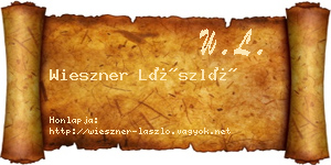 Wieszner László névjegykártya